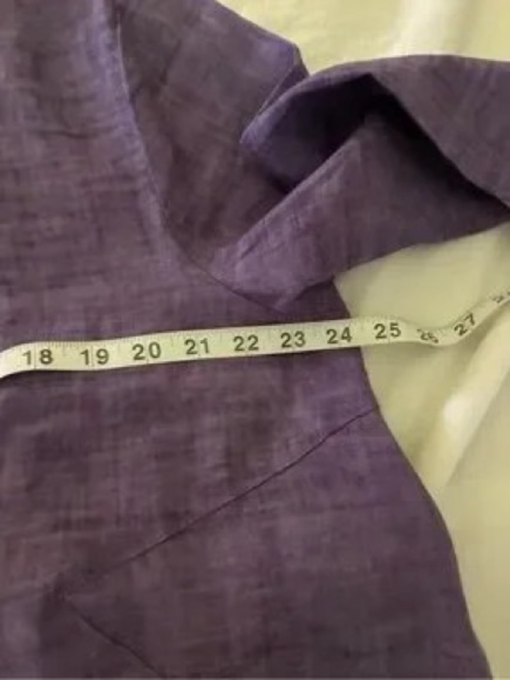 C Purple Linen Button-Down Shirt - Picture 6 of 6